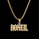 Nextvance Custom Name Necklace For Men Women Personalized Nameplate Stainless Steel Detachable Pendant Father's Day Jewelry Gift