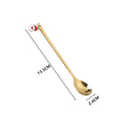 6pcs New Year 2023 Xmas Spoons Metal Merry Christmas Spoons Fork Box Party Tableware Ornaments Christmas Decorations for Home