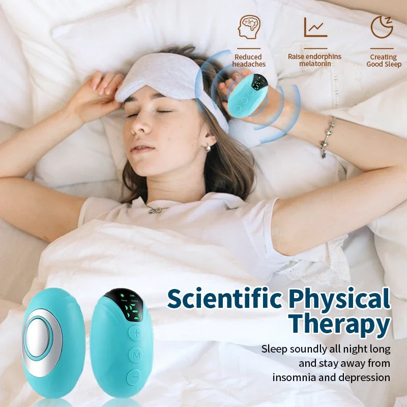 Handheld Sleep Aid Smart Device Improve Insomnia Help Night Sleeping Anxiety Relief Hand Held Micro Current Sleep Instrument