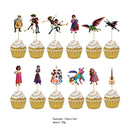 Coco Theme Paper Cup Bag Plate Tablecloth Straw Blowout Balloon Banner Cake Topper Card Show Party Decoration Supply Favor Gift