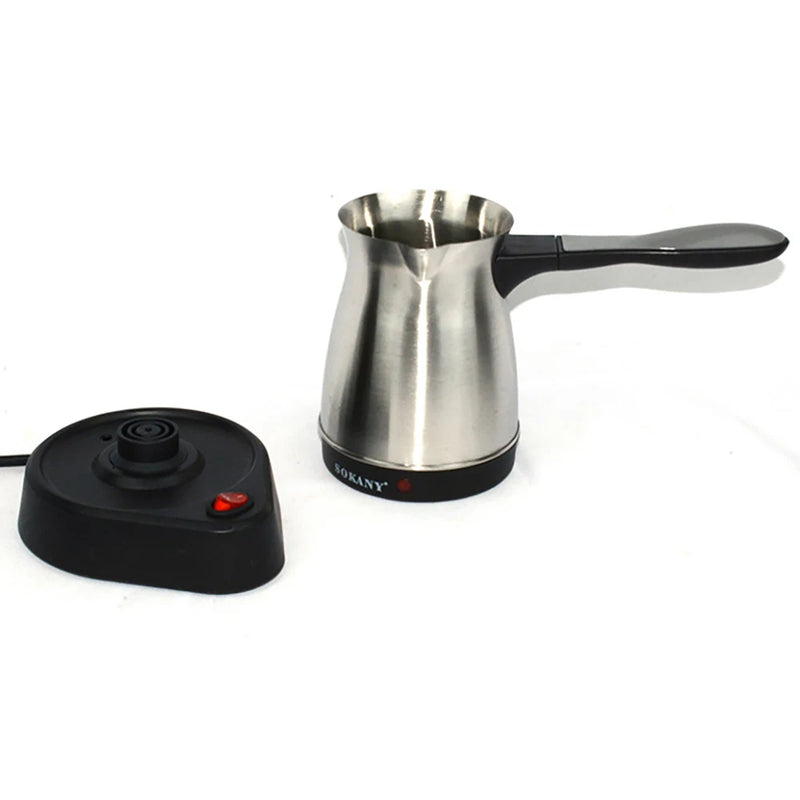 500ML Electric Kettle Turkish Greek Coffee Maker Machine Portable Stainless Steel Moka Pot 220V 5 Cup Teapot Water Boiler 전기포트