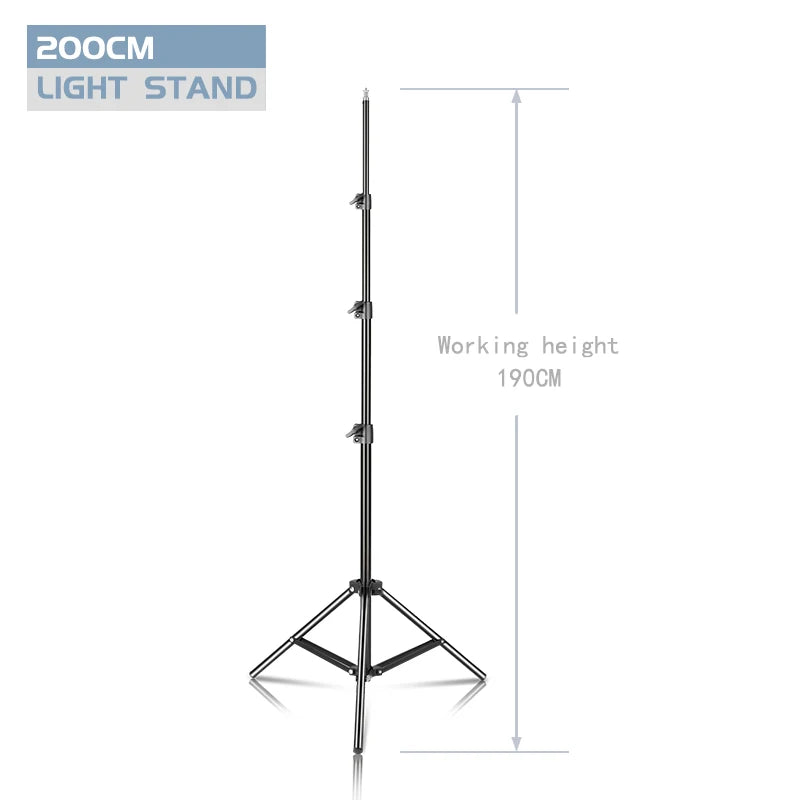 Heavy Duty Metal Aluminum Alloy Light Stand Tripod for Photo Studio Softbox Video Flash Reflector Lighting Background Stand