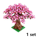 City House Accessories MOC Bricks 3471 2435 6064 Plant Tree Pine Prickly Bush 2x2x4 Green Grass Building Bricks Creative Toys