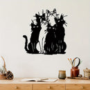 1pc Playful Black Cat Metal Wall Art - Ideal Gift for Cat Enthusiasts, Contemporary Style for Thanksgiving & Christmas Decor