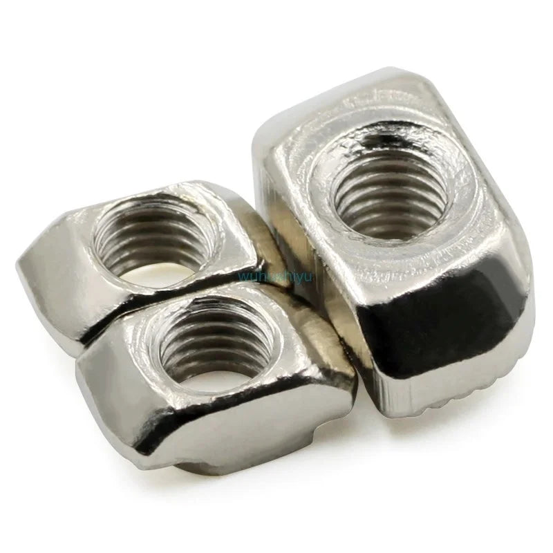 T-nut M3 M4 M5 M6 M8 Hammer Head T Nut Fasten Slot Nut Connector Nickel plated for 20 30 40 45 EU Aluminum Extrusion Profile