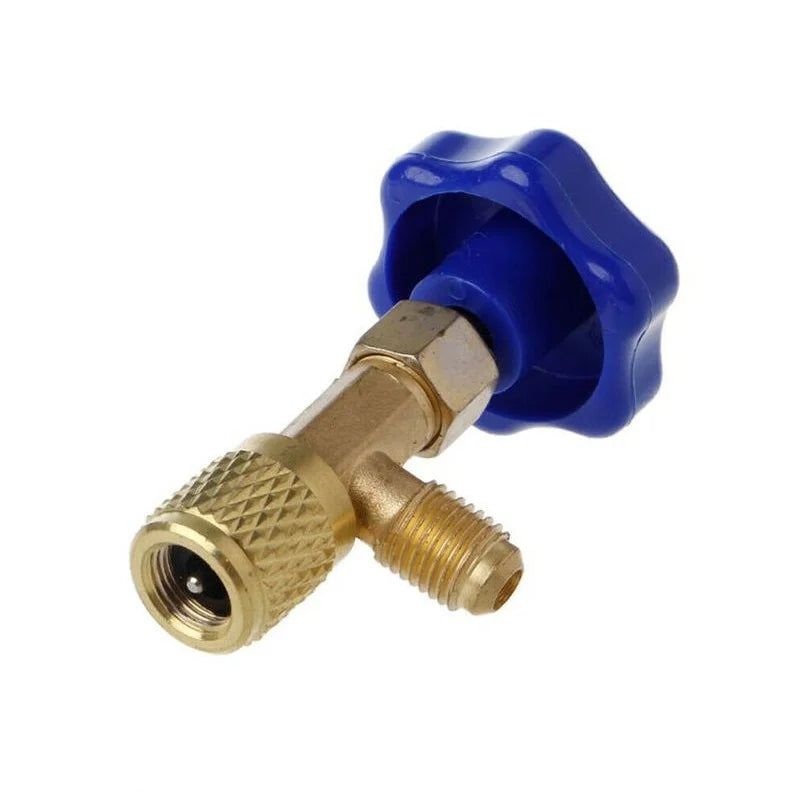 1Pc Low Pressure Dispensing Valve Bottle Opener 1/4 SAE Connector Mayitr Refrigerant Bottle Can Tap for R22 R134a R410A Gas