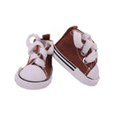 5Cm Doll Canvas Shoes Lace-up High-top Sneaker For 14inch Wellie Wisher Doll Toy 1/6 Bjd Paola 20Cm K-pop Cotton Doll Clothes