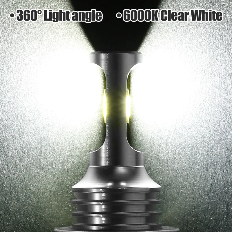 2pcs H7 LED Headlight Bulbs 360 Degree Beam Angle Car LED Fog Light Bulb 6000K Super Bright Car Headlight Bulbs Lampada DC12-24V