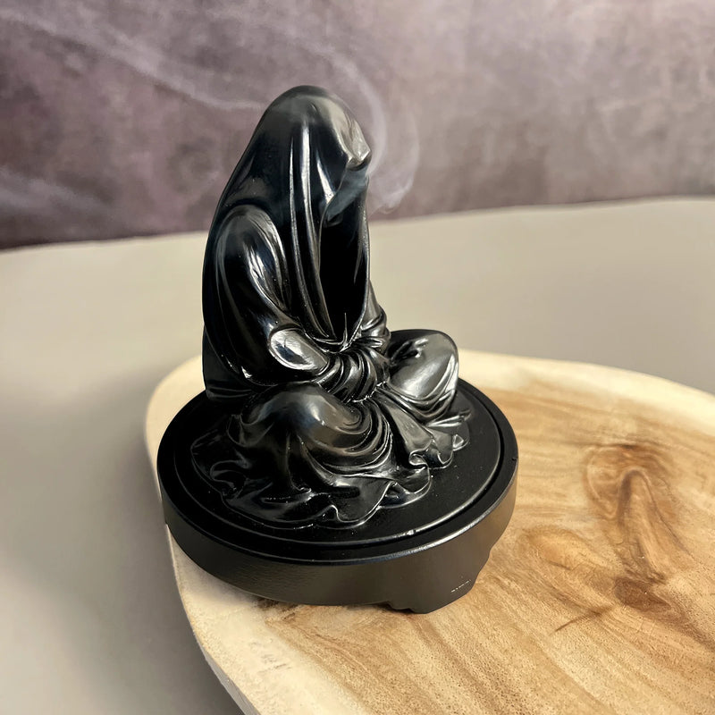 1pc Resin Mystical No-Phase Zen Incense Burner for Office Yoga Meditation Home Decorative Ornament Gifts