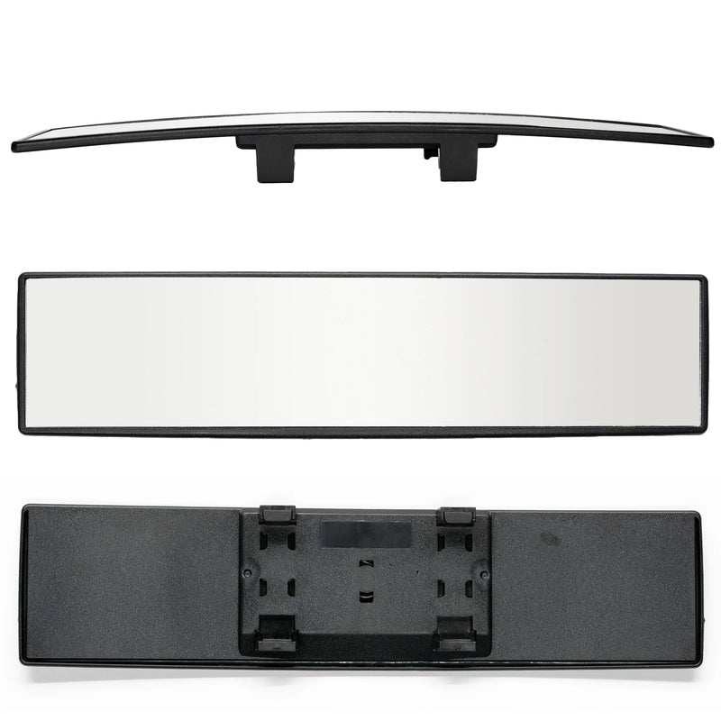 Car Rear Mirror Wide-angle Rearview Mirror 300mm 12" 270mm 11.6"Wide Convex Curve Panoramic Interior Rear View Anti-glare Mirror