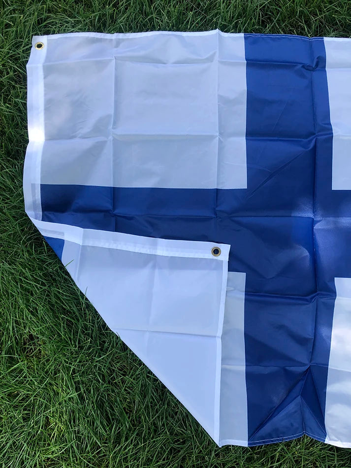 SKY FLAG Finland Flag 3x5fts hanging Polyester standard National Flag Banner Outdoor Indoor 150*90cm Flag