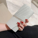 Fashion Ladies Luxury Sequins Clutches Evening Bags Glitter Banquet Handbags Women Chain Shoulder Bag Dinner Bag Wedding Party