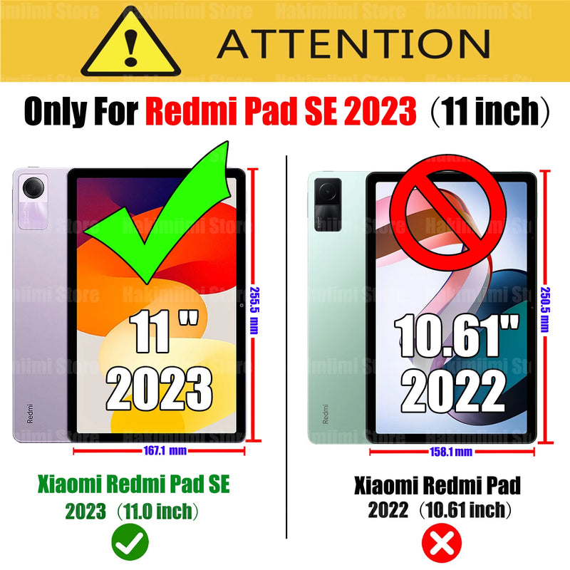 Case for Redmi Pad SE (2023) 11 Inch PU Leather 360 Rotating Stand with Sleep / Wake Function Cover for Xiaomi Redmi Pad SE 2023