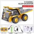RC Car Children Toys Remote Control Alloy Car Toys For Boys Radio Control Excavator Dump Truck Bulldozer Electric Car Kids Gifts