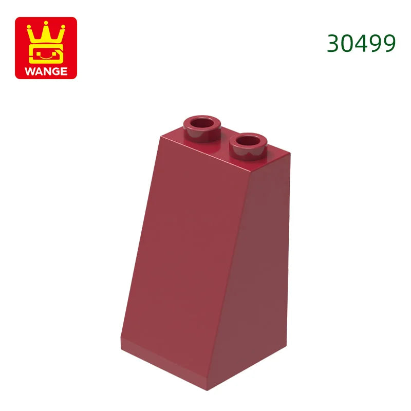 Wange 34Pcs/Lot 30499 2x2x3 Slope Building Block Moc Accessories Compatible with Brick DIY Construction Children Toys Gift Box