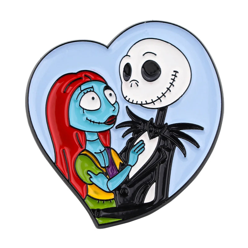 The Nightmare Before Christmas Pin Halloween Pumpkin Pin Badge Women's Brooch Jeans Brooches Enamel Clothing Jewelry Accessories