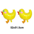 Happy Easter Foil Balloons Cute Bunny Balloons Egg Chick Balloons Easter Party Decoration Kids Easter Gift Easter Party Balloons