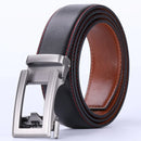 Cow Leather Men Belt 2024 New Automatic Genuine Leather Belts For Men Casual Brand Men's Belt Cowskin Strap Blue Brown B337