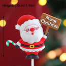 2025 Christmas Cake Decoration Lying Santa Claus Letters Merrychristmas Cake Toppers Christmas Tree Mini Santa Cupcake Toppers