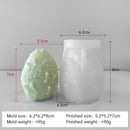 3D Creative Easter Eggs Silicone Mold DIY Flower Butterfly Egg Aroma Candle Plaster Ornaments Mould Easter Decor Crafts Molds