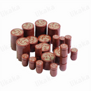 50pcs Brown Tree Stump Building Blocks Toy Set City Farm Wooden Blocks Accessories Set DIY Toys Parts for Kids Birthday Gifts