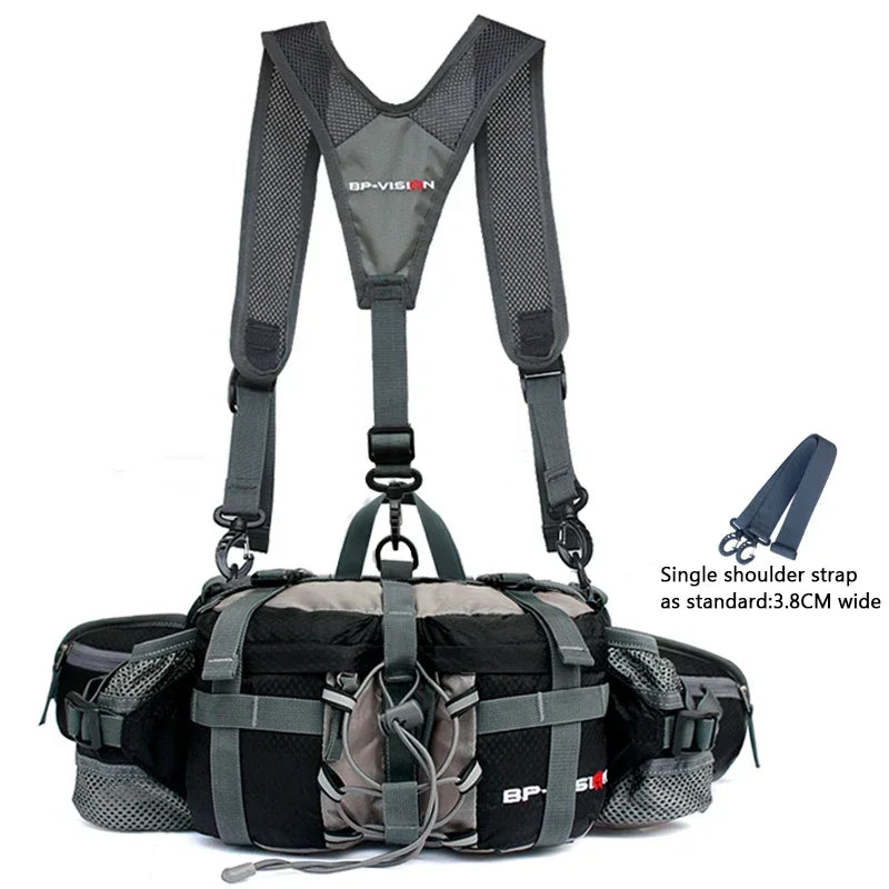 Men Women Shoulder Bag Kettle Travel Backpack Waterproof Rucksack 5L Outdoor Sports Hiking Waist Bag Camping  Cycling Climbing