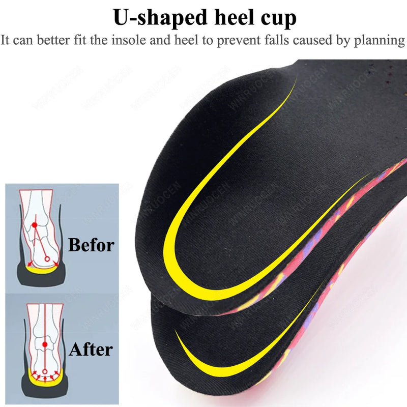 WINRUOCEN Insoles Orthoped Children Flat Foot Leg Health Correction Care Tool Unisex Arch Support kids Insole Sport Shoes Pads