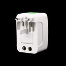 Universal Worldwide Adapter Electric Socket AU UK US EU Plug Adaptor Travel Wall Charger AC Power Option 2 USB Charging Port