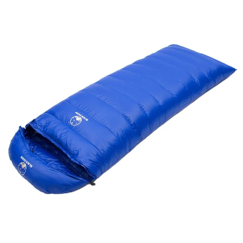 High-Quality Larger Size Envelope Style White Goose Down Filled Soft Adult Sleeping Bag Suitable for Cold Weather Thermal Quilt