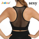 Frete grátis Jcolour Conjunto de Top e Shorts Esportivo Feminino, Respirável e de Secagem Rápida para Yoga e Corrida