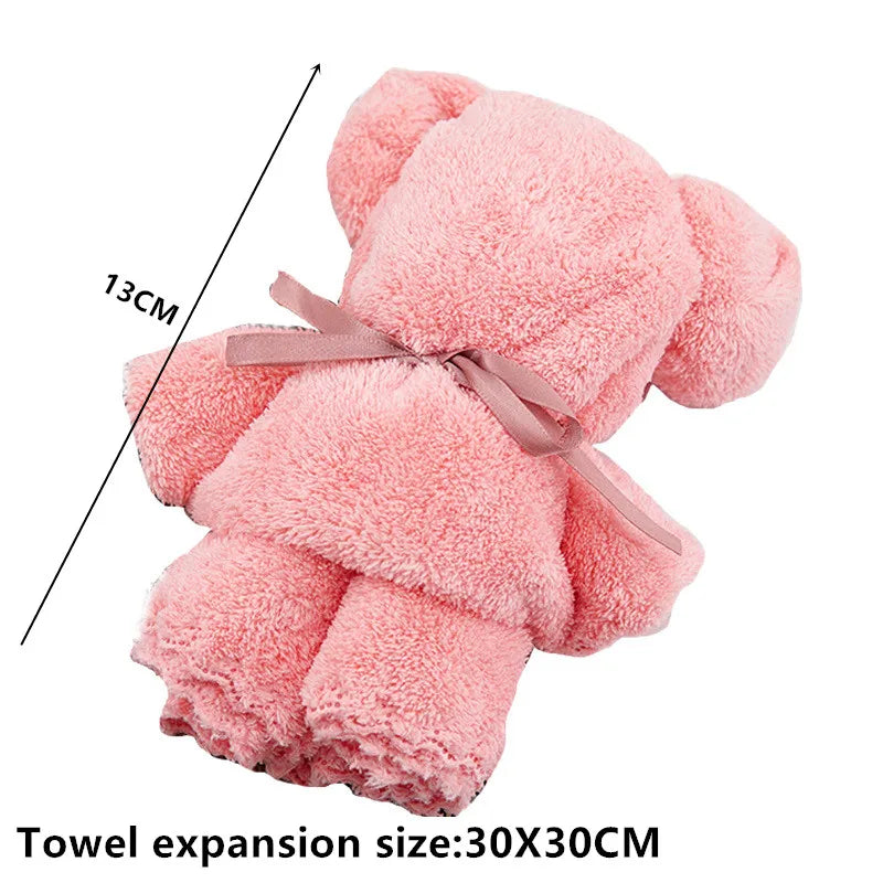 20/10/5pcs Cute Bear Towel Gifts High Quality Bridesmaid Gifts Lovely Baby Shower Party Favors for Guests Christmas Presents