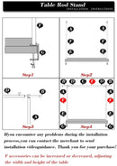 Adjustable Table Rod Holder Backdrop Stand Party Decoration Customizable Tabletop Arches Wedding Decor Party Decoration Mariage