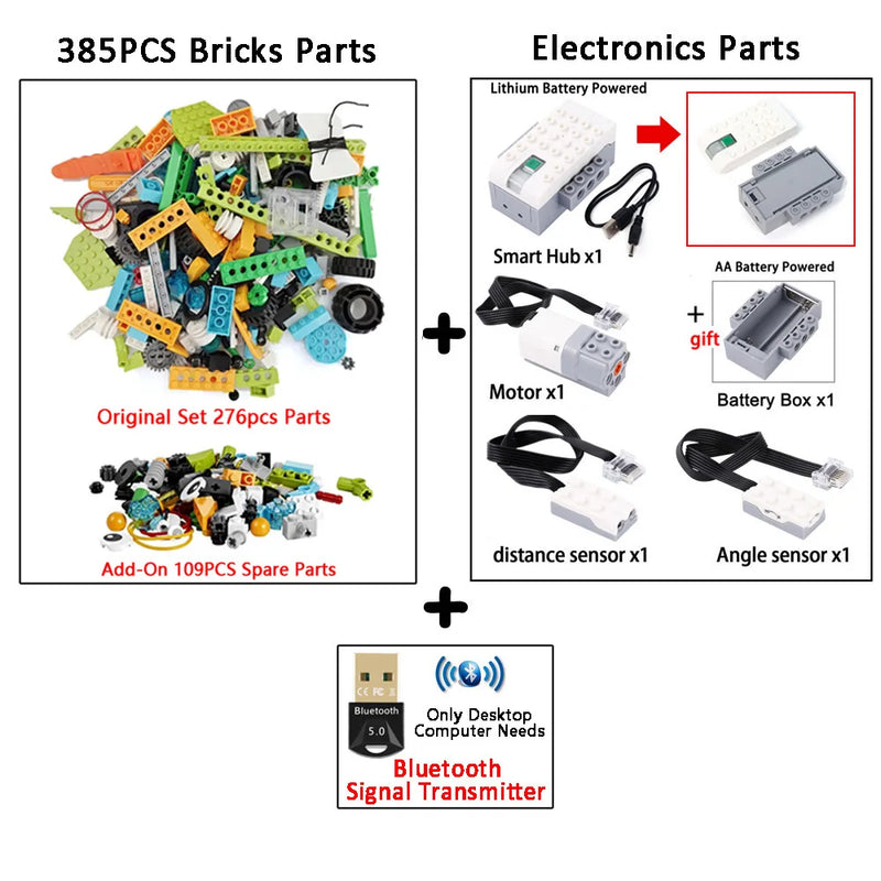 2024 NEW Upgrade 390Pcs The 3rd Generation WeDo 2.0 Core Set 45300 Educational School Robotics STEAM Construction Bricks Kit Toy