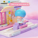 New Keeppley Sanrio Building Blocks Original Kuromi Melody Gemini Cartoon Street View Decoration Model Children's Toys Girl Gift