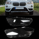 Pair of Headlight Lens Cover Cap For BMW X1 F48 F49 2016-2019 Left Right Side