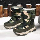 Hot Camouflage Children Snow Boots Hig Top Velvet and Thicken Kids Boot Girl Boys  Anti-slip Wear-resistant Shoe Child Snow Boot