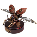 Robotime Rokr 3D Puzzle Golden Coin Turtle Industrial-style Building Block Toys for Kids Adults Steampunk Design with LED Light