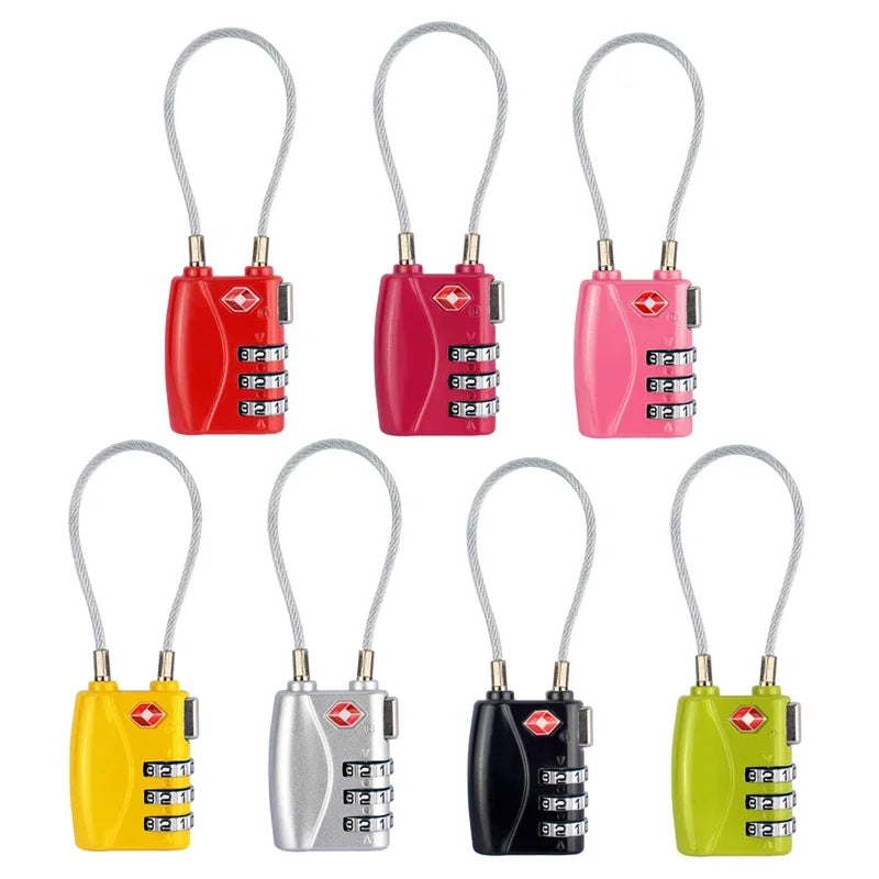 Tsa Customs Lock TSA Certification Combination Padlock for Zipper Bag Lockset Travel Luggage Suitcase Code Changeable Metal