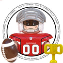 WM6133 Football Rugby Basketball Player NFL Building Blocks Assembled Children's Educational Toys Christmas Gifts