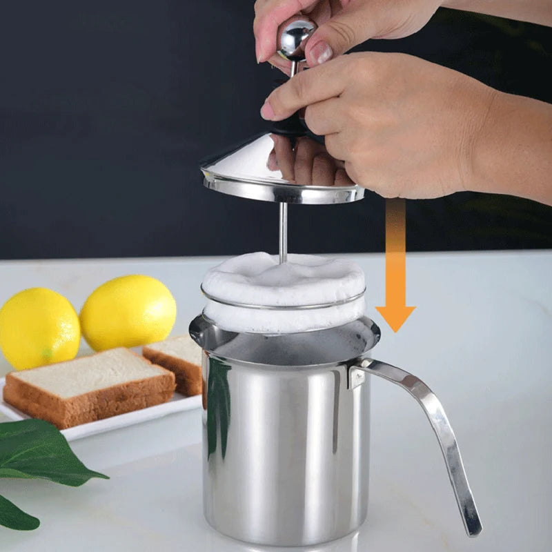 400ML Milk Frothers Maker Stainless Foam Machine Cream Blender Coffee Cappuccino Beater For Mixer Kitchen Milkshake Whisk Tool