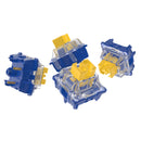 DUROCK Speed Silver Switches 1mm Actuation Linear Switches Thocky 56g Long Spring JWK Splash Brothers Gaming Keyboard Switches