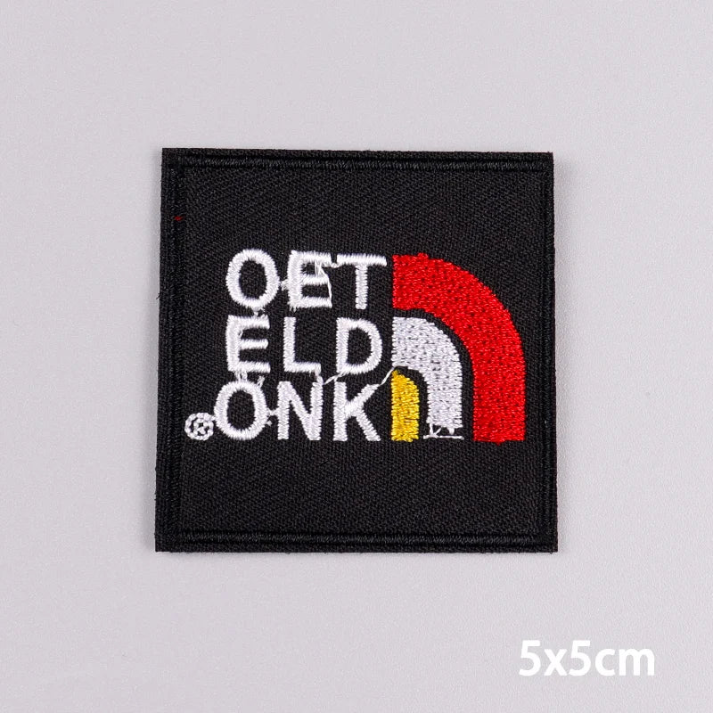 2024 Netherland Oeteldonk Emblem Embroidery Patches For Clothes Carnival Frog Iron On Patch Thermoadhesive Patch For Gift DIY