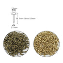 1100-1860PC Gold/Silver // Brass/Bronze Diameter 1.15mm Length 6mm 8mm 10mm Iron Small Mini Round Head Nail Jewelry Box Hinge