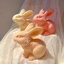 Cute Bunny Candle Molds Aesthetic Rabbit Silicone Mold Home Decor Funky Animal Wax Mould Easter Unique Gift
