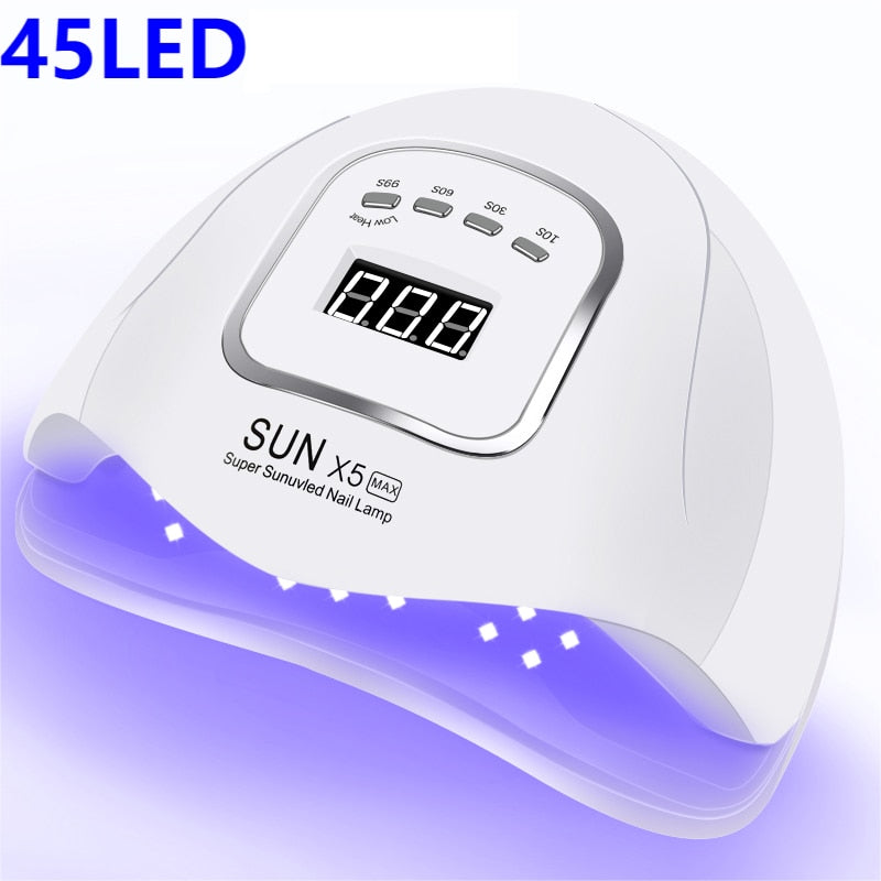 66LEDs Powerful UV LED Nail Dryer For Drying Nail Gel Polish Portable Design With Large LCD Touch Screen Smart Sensor Nail Lamp