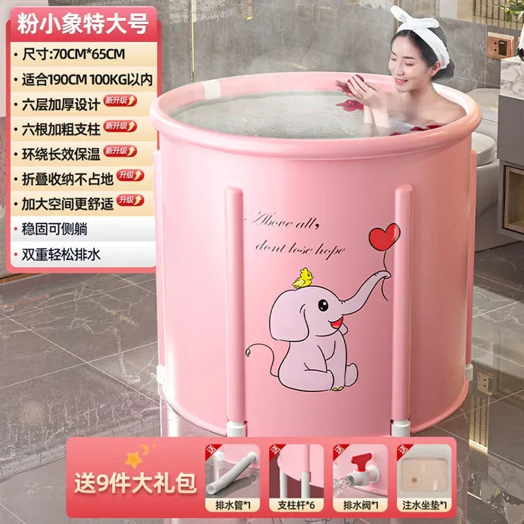 Foldable Bath Bucket PVC Material Hot And Ice Bath Ice Therapy Sauna Adult bathtub Bathtubs for The Baby Large Family Pool