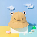 2023 New Parent-Child Frog Bucket Hats With Eyes Summer Foldable Lightweight Sun Hat Fishing Caps For Women Teens Adult Kids