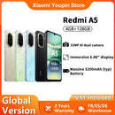 Global Version Xiaomi redmi A5 4GB 128GB Smartphone 32MP AI dual camera 6.88 "120hz Display Seite Finger abdruck 5200mah Schnel