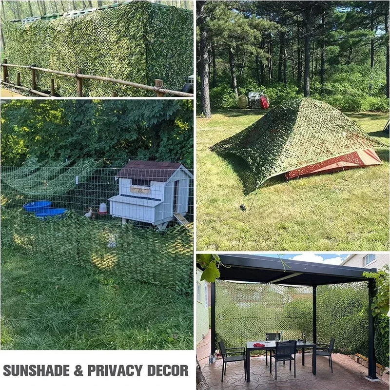 Woodland Camouflage Netting Woodland Camo Net for Camping Hunting Shooting Sunscreen Nets Sun Shelter Car Shade Covers Tents