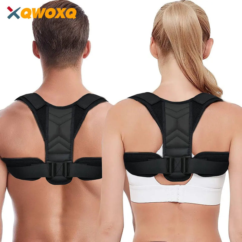 Posture Corrector for Men and Women, Adjustable Upper Back Brace Providing Pain Relief From Neck, Shoulder, Upper and Lower Back